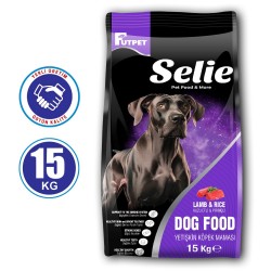 Selie Premium Kuzu Etli Pirincli Yetiskin Köpek Maması 15 Kg